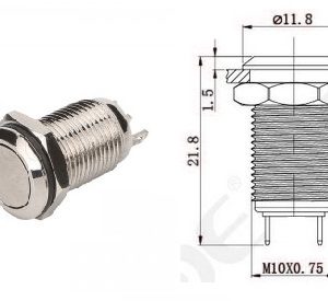 BotonNA10mm Metalico HBDGQ10F