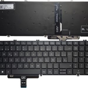 Teclado Dell Latitude 3520 Español, Gris, con Backlight. Compatibe con: Latitude 3540, E3540, 5520, 5521, 5530, 5531, 5540, Precision 3560, 3561, PN: R3PTX