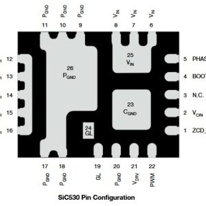 SIC530, 30 A VRPower Integrated Power Stage