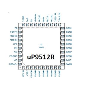 uP9512R, Phase Synchronous-Rectified Buck Controller